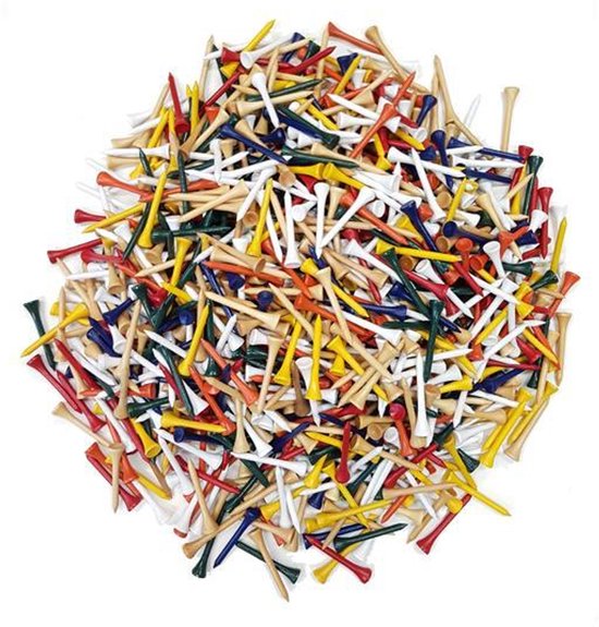Masters Mixed Bamboo Tees 70 mm 1000 Stuks van Masters