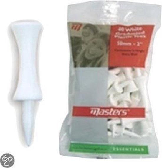 Masters plastic golftees graduated wit 51mm - 2 inch (25 stuks) van Master