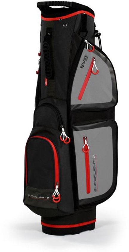 Masters Superlight 7 Cartbag Zwart Rood van Merkloos