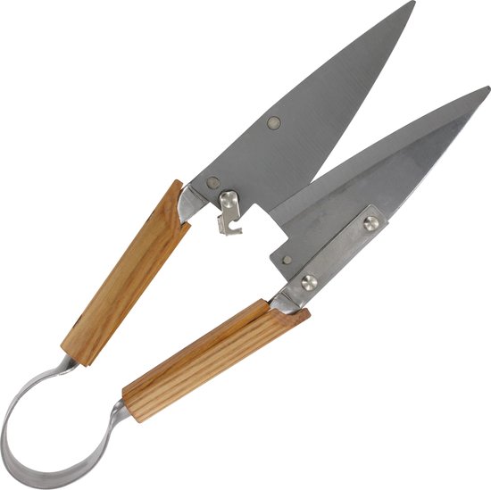 Metallo Traditionele Schapenschaar - Roestvrij Staal - Houten Handvat - 290 mm van Metallo