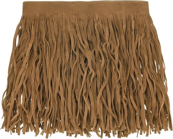 METERXITY PU Lederen Franje Trim, 1 Yard 15,5 cm Licht Kameel Dubbelzijdig Suede Kwastje Naaien Trim voor DIY Ambacht/Naaien Jurk Kostuum/Tassen Schoen Decoratie, Franje Kwastje