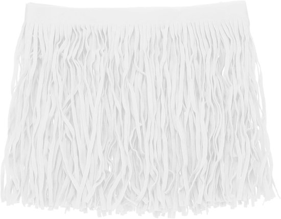 METERXITY PU Lederen Franje Trim, 1 Yard 15,5 cm Wit Dubbelzijdig Suede Kwastje Naaien Trim voor DIY Ambacht/Naaien Jurk Kostuum/Tassen Schoen Decoratie, Franje Kwastje