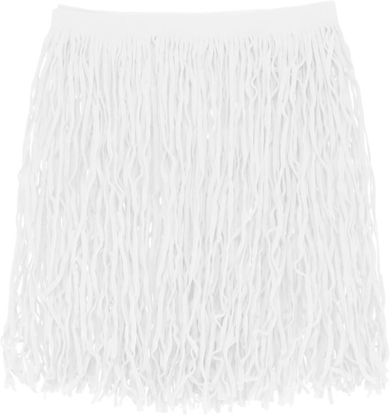 METERXITY PU Lederen Franje Trim, 1 Yard 9,8 Inch Wit Dubbelzijdig Suede Kwastje Naaien Trim voor DIY Ambacht/Naaien Jurk Kostuum/Tassen Schoen Decoratie, Franje Kwastje