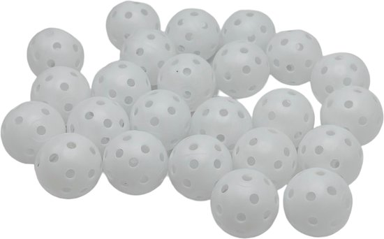 MGM Trading Golf Praktijk Bal, 24 STKS Air Flow Golf Training Ballen 40mm Plastic Luchtstroom Bal met 26 Holten voor Indoor Putting Groene Achtertuin Outdoor Praktijk Apparatuur van Merkloos