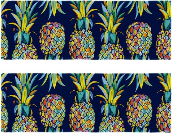 Microvezel Handdoek - Kampeerhanddoek Sportdoek - Sneldrogend Reizen - Lichtgewicht Compact - 29.5x81.5cm - Blauw Fruit