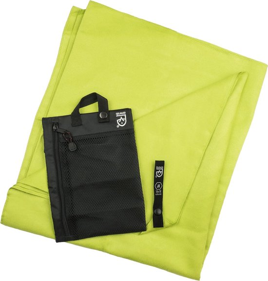 Microvezel Handdoek - Sneldrogende Doek - Sport en Outdoor - Antibacteriële Behandeling - 90 x 155 cm - Groen
