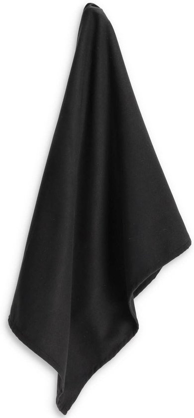 Microvezel Handdoek - Sneldrogende Doek - Sport en Reis - Zeer Absorberend - 50 x 100 cm - Zwart