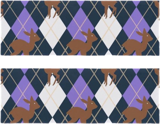 Microvezel Handdoeken - Set van 2 - Sport en Reizen - Sneldrogend en Absorberend - 29.5 x 81.5 cm - Veelkleurig