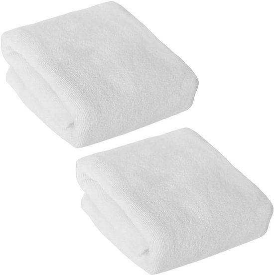 Microvezel Handdoeken - Sneldrogende Doeken - Sport & Reizen - Hoge Absorptie 450GSM - 40x60 cm - Wit