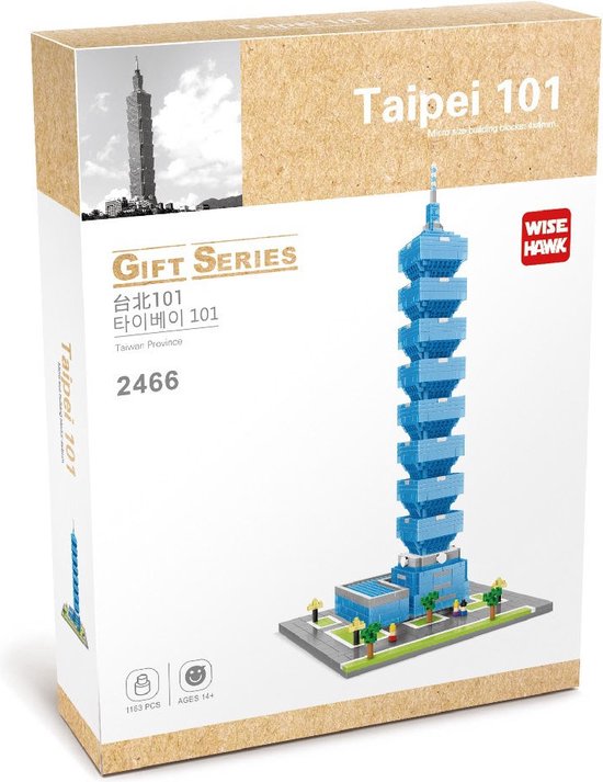 Mini Blocks - Wise Hawk - Taipei 101 - 1163 pcs van MINI