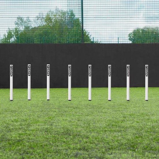 Mini Slalom Polen - Trainingsstokken Sport - Voetbaltraining Verbeteren - Onbreekbaar Materiaal - 34 cm - Meerdere Kleuren