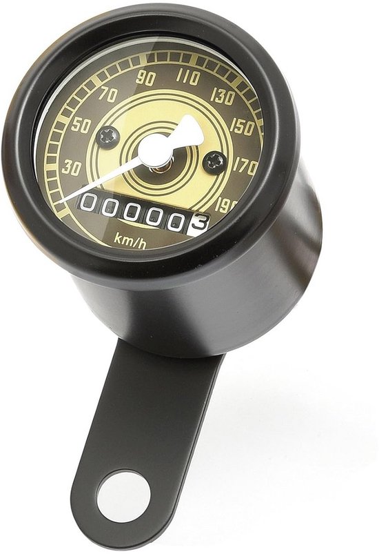 Mini Snelheidsmeter 48 mm Vintage Stijl voor Custom Bikes van Merkloos