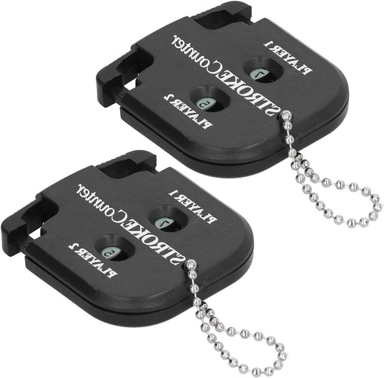 Minigolf Scoreteller - Golf Teller Sleutelhanger - Golfslagen Tellen - Compact Formaat - 5x55 cm - Zwart