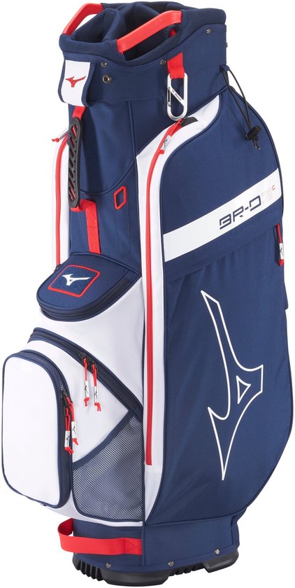 Mizuno BR D3 cartbag navy rood van Merkloos