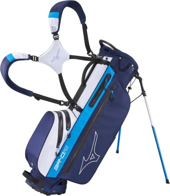 Mizuno BR DRI Golftas - Standbag - Blauw van Merkloos
