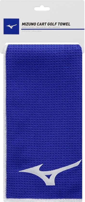 Mizuno Micro Fibre Towel Golfhanddoek blauw van Mizuno