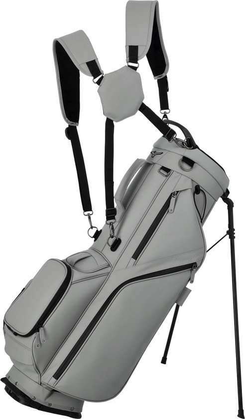 Mizuno Pro standbag - Golftas - Draagtas - Grijs van Merkloos
