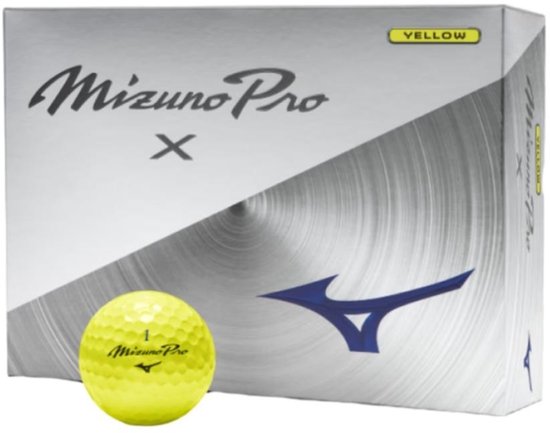 Mizuno Pro X Golfballen 2026 - Geel- 12 Stuks