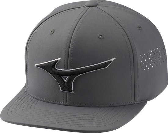 Mizuno Tour Flat Snapback Dark Charcoal van Mizuno
