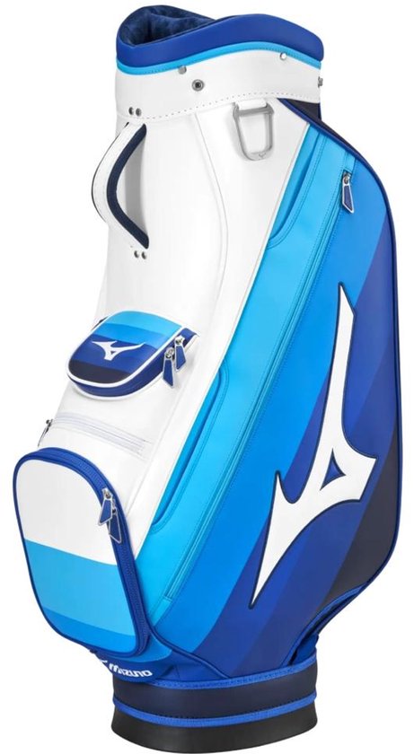 Mizuno Tour Staff 2025 Golftas - Cartbag- Wit Blauw van Merkloos