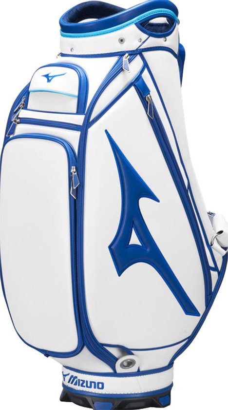 Mizuno Tour Staff- Waterwerende Golftas - Cartbag - Blauw Wit van Mizuno