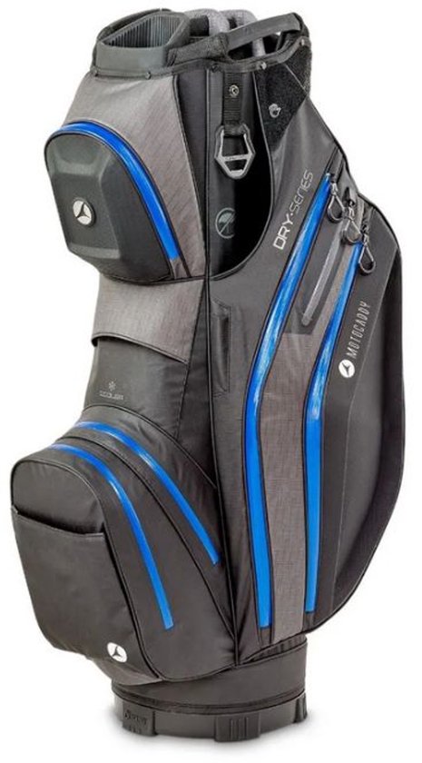 Motocaddy Cartbag Dry Series Zwart Blauw 2026 van Motocaddy