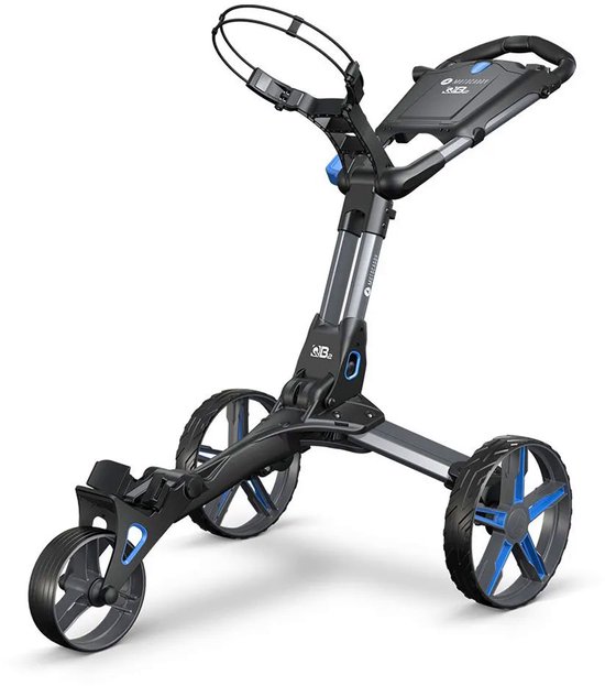 Motocaddy QB2 3 Wiel Golftrolley Zwart Blauw van Merkloos