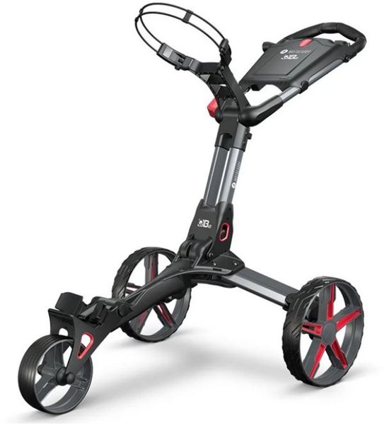 Motocaddy QB2 3 Wiel Golftrolley Zwart Rood van Merkloos