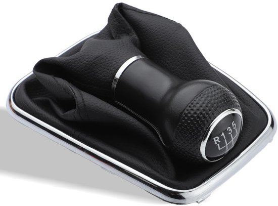 MTTProducts - Versnellingspookhoes - Gear Shift 5 Speed - Hoogwaardige afwerking - Zwart - Auto accessoires - Ideaal voor Golf 4 en Bora - Perfecte pas...