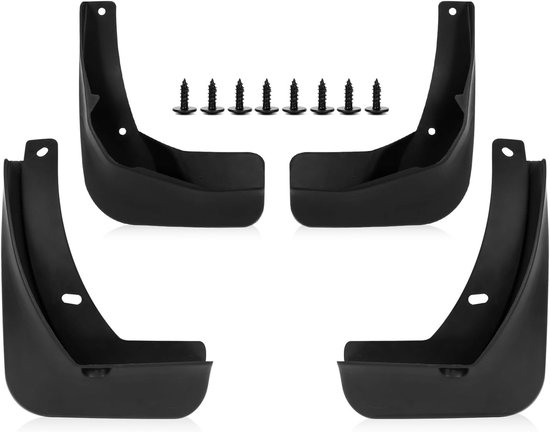 Mudflaps set voor Golf 7 2014-2017 - voor en achter - spatbescherming van Merkloos