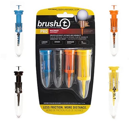 Multi-pack van 4 Golfshirts - Lage Wrijving, Meer Afstand, Consistente Hoogte van Merkloos