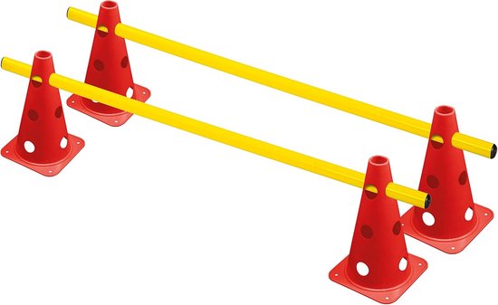 Multifunctionele Trainingskegels Set met 2 Trainingsstangen voor Sport en Spel van Merkloos