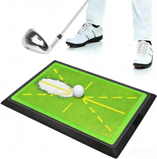 Nauwkeurige golfswing oefenmat met antislip basis voor beginners en gevorderden, ideaal voor het verbeteren van je techniek en feedback op het vliegpad