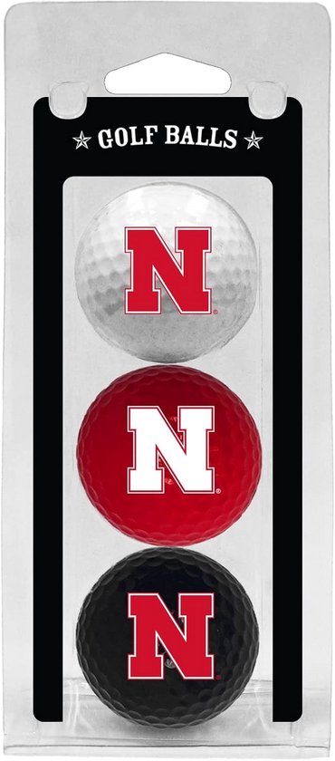 NCAA Golfballen 3-Pack Duurzame Gekleurde Teamopdruk