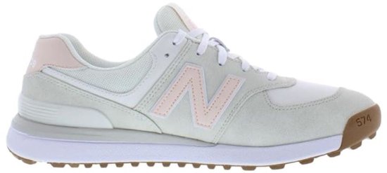 New Balance 574 Greens Dames Golfschoenen - Crème Roze