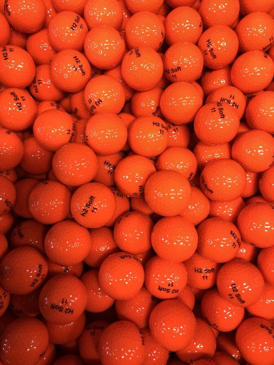Nieuwe H2 XL Golfballen Oranje 25stuks van Merkloos
