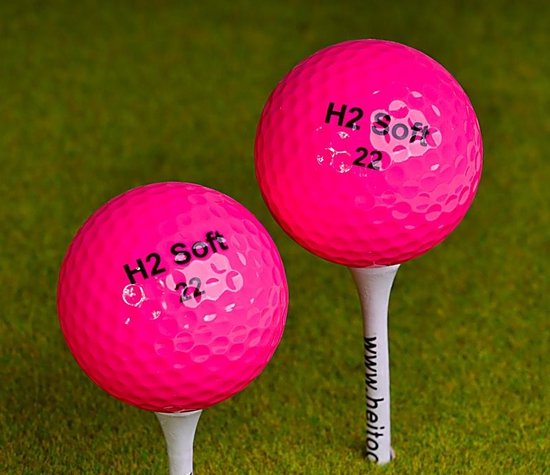 Nieuwe H2 XL Golfballen Roze 25stuks van Merkloos