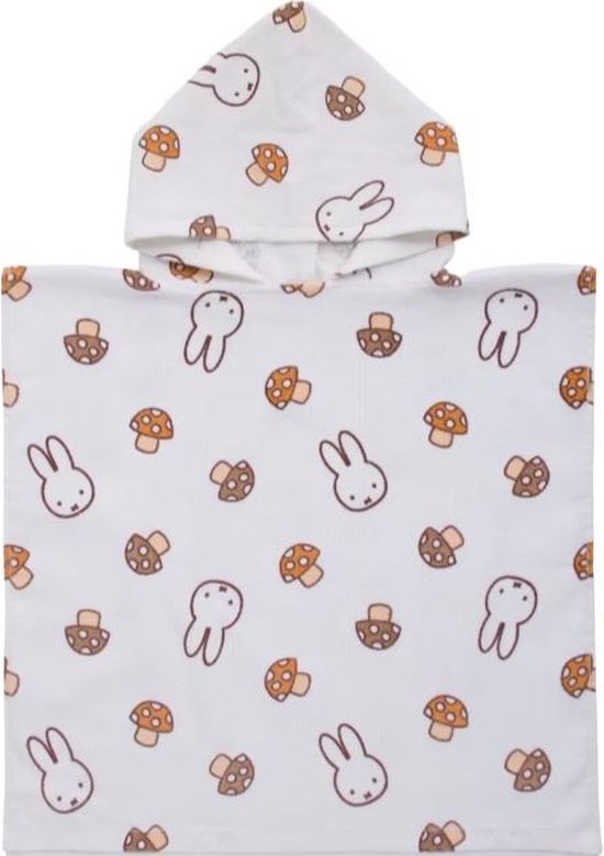 Nijntje | Badponcho | Badcape | Poncho met capuchon | Wit | 50 x 50 cm van Nijntje