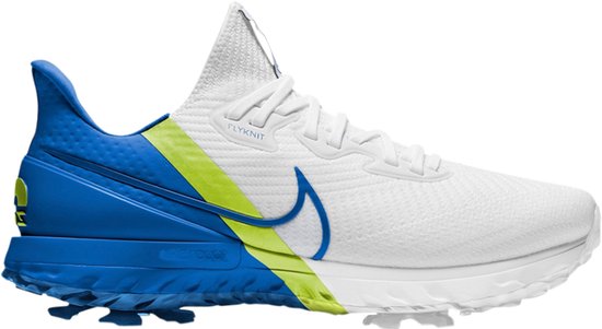 Nike Air Zoom Infinity Tour Golf - Heren - Flyknit - Wit/Blauw - Maat 42.5 - Doos Zonder Deksel van Nike