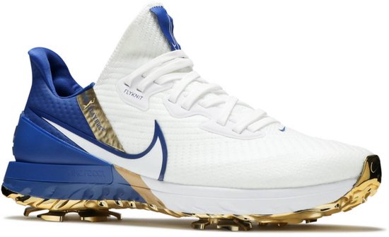 Nike Air Zoom Infinity Tour Golf - Limited Edition - Heren - Flyknit - Wit/Blauw/Goud - Maat 42.5 - Doos Zonder Deksel van Nike
