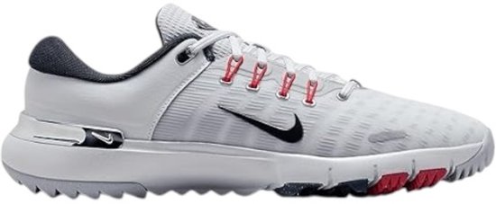 Nike Free Golf Pure Platinum Golfschoenen - Light Crimson Wolf Grey Armory Navy - Maat 43 - Heren van Nike