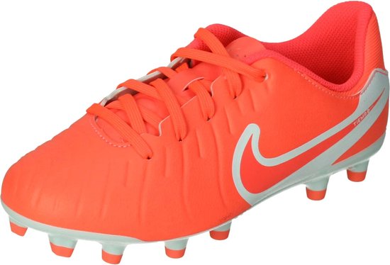 Nike Jr. Tiempo Legend 10 Academy - Voetbalschoenen - Maat 35 - Hot Lava/Wit / Wit - Tiempo - Voetbal - Kinder Voetbalschoenen