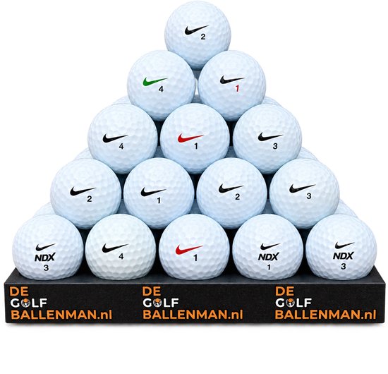 Nike mix - Lakeballs - 50 gebruikte golfballen van Nike