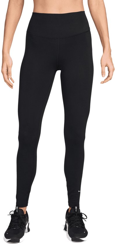 Nike One High Rise Tights Legging- Zwart - Maat S - Dames van Nike