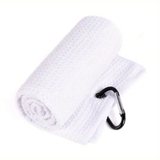 Nivard Golf Handdoek - Golfhanddoek - Golf Accessoires - Towel - Comfortabel - Wit van Nivard