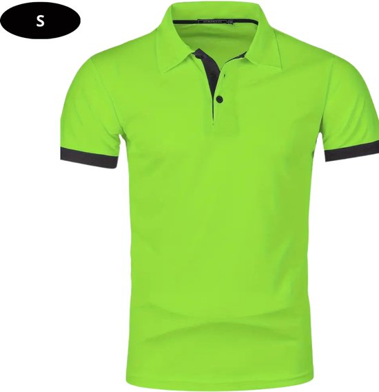 Nivard Golf Shirt Heren - T-shirt - Golfkleding - Golfen - Golf Accessoires - Polo Shirt - Groen - Maat S van Merkloos