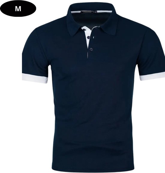Nivard Golf Shirt Heren - T-shirt - Golfkleding - Golfen - Golf Accessoires - Polo Shirt - Marineblauw - Maat M van Nivard