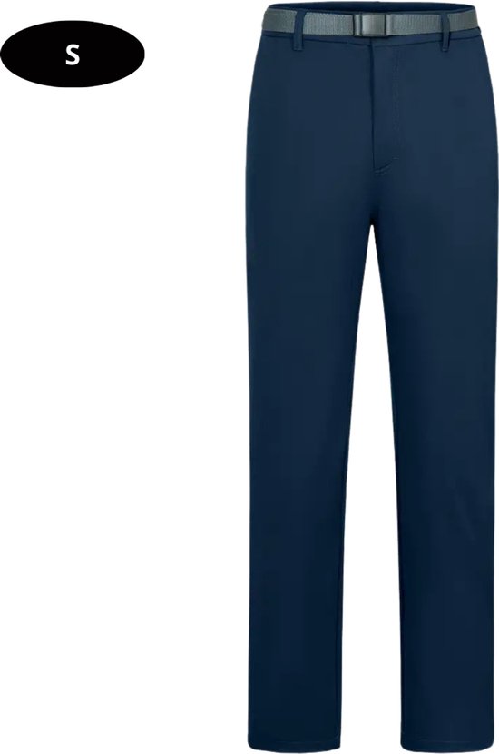 Nivard Golfbroek Heren - Golfkleding - Golfen - Golf Accessoires - Nette Pantalon - Marineblauw S - Maat 46 van Nivard