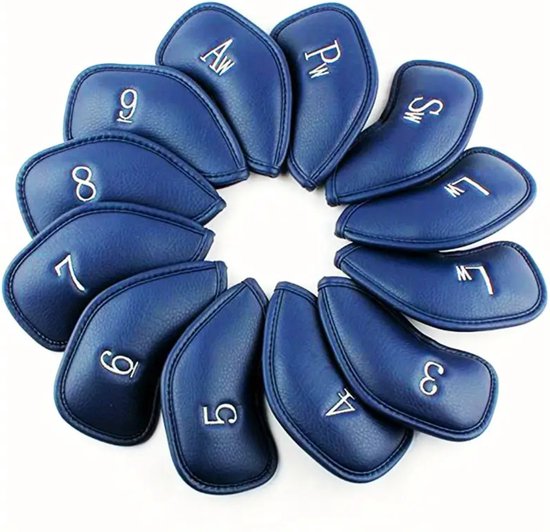 Nivard Golfclub Headcover - Covers - Beschermers - Golfset - Blauw - 12 Stuks van Nivard