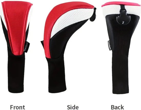 Nivard Golfclub Headcover - Covers - Beschermers - Golfset - Rood - 3 Stuks van Nivard
